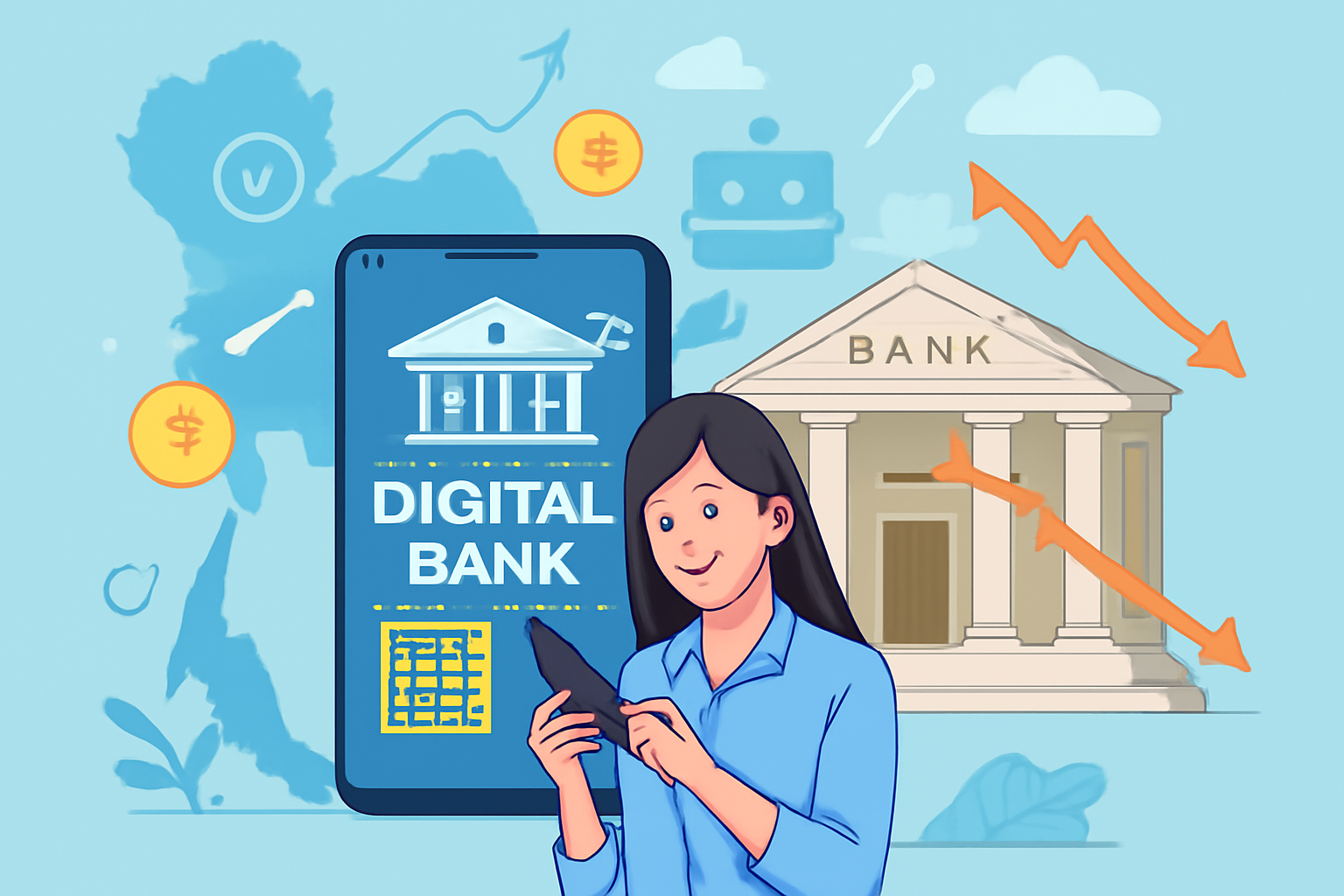 บทบาทของธนาคารดิจิทัลในการตอบสนองความท้าทายของธนาคารดั้งเดิมในประเทศไทย