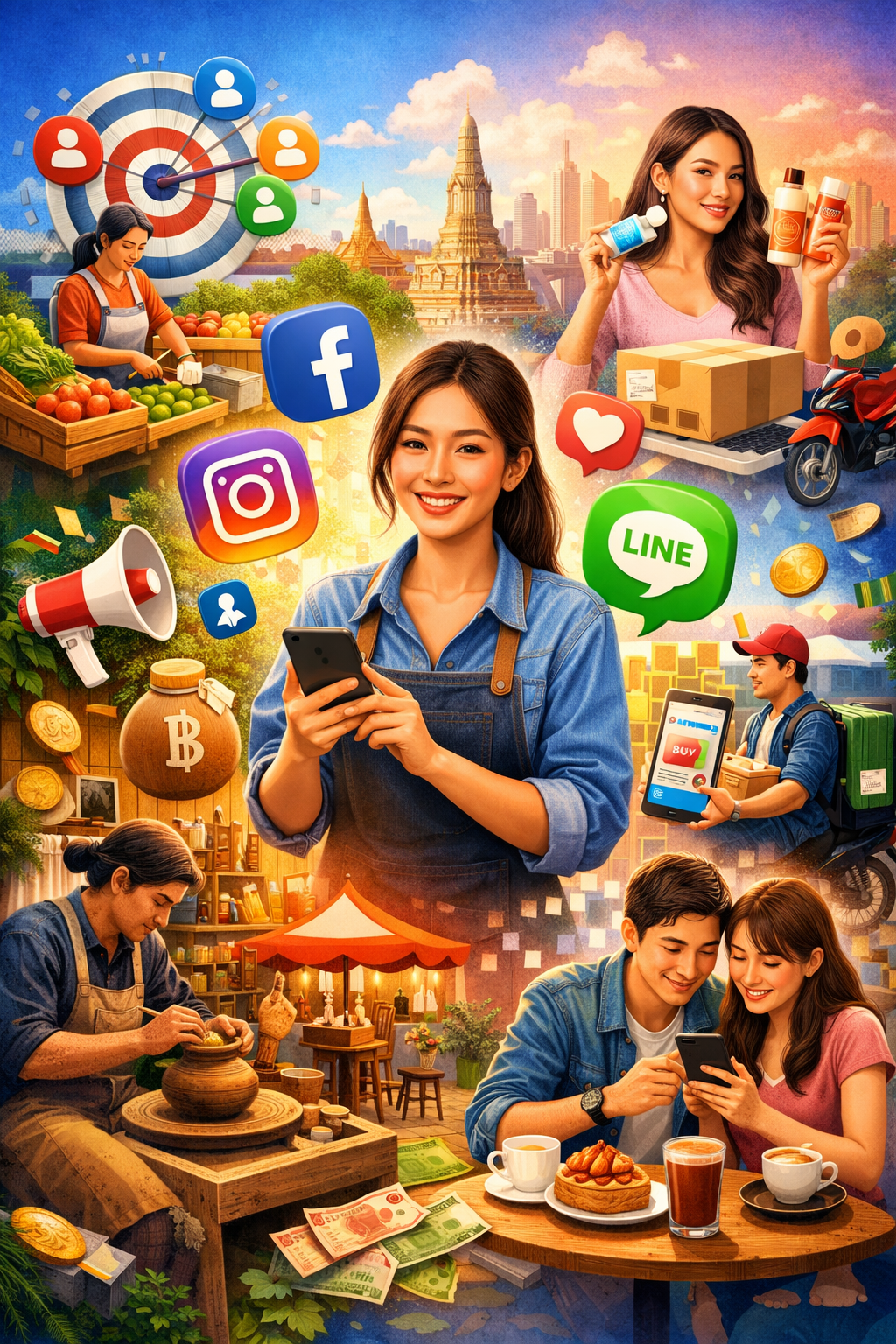 บทบาทของสื่อสังคมออนไลน์ในการเสริมสร้าง SMEs ในประเทศไทย