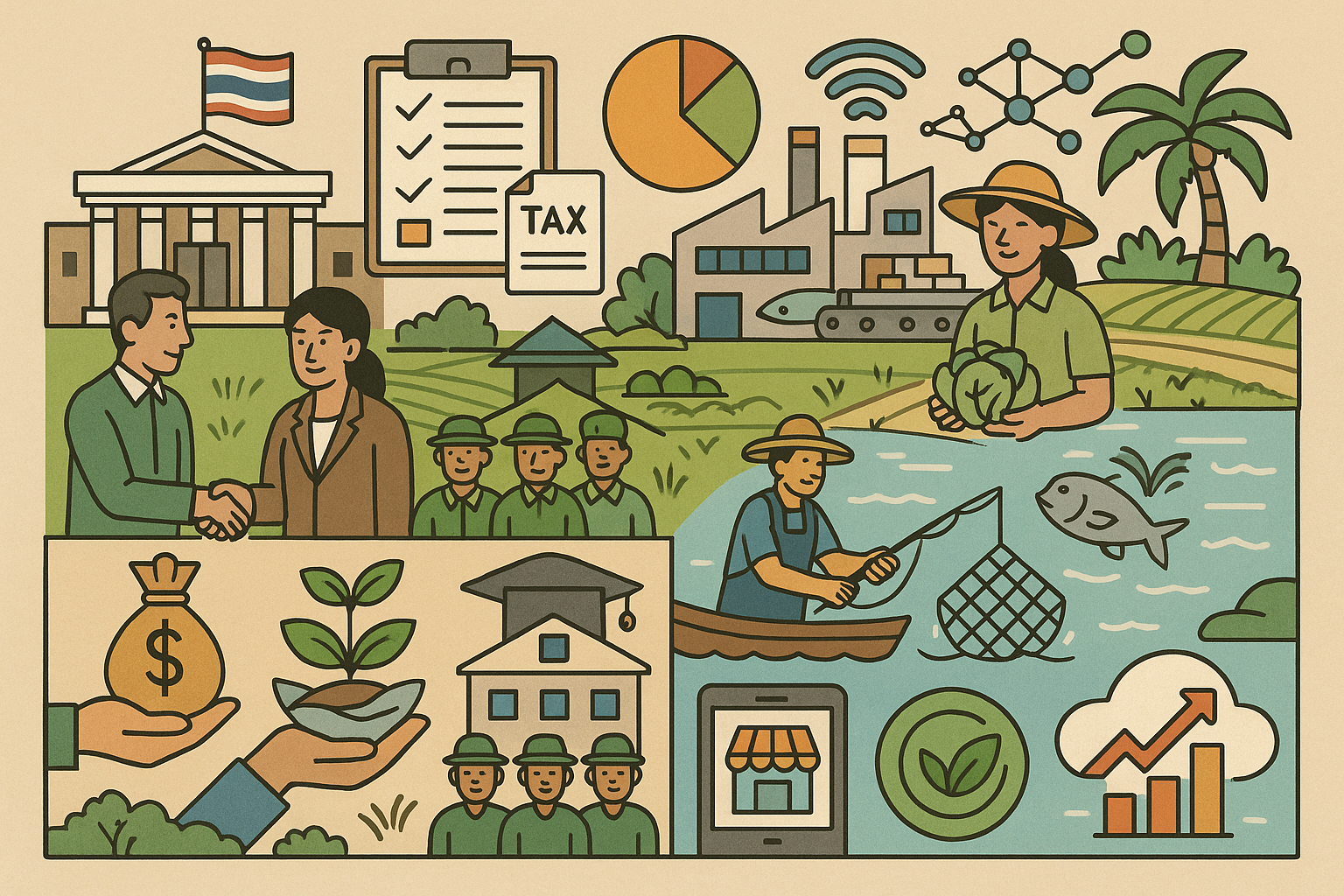 นวัตกรรมและความยั่งยืน: บทบาทที่เปลี่ยนไปของเอสเอ็มอีไทยในภาคเกษตรกรรมและประมง