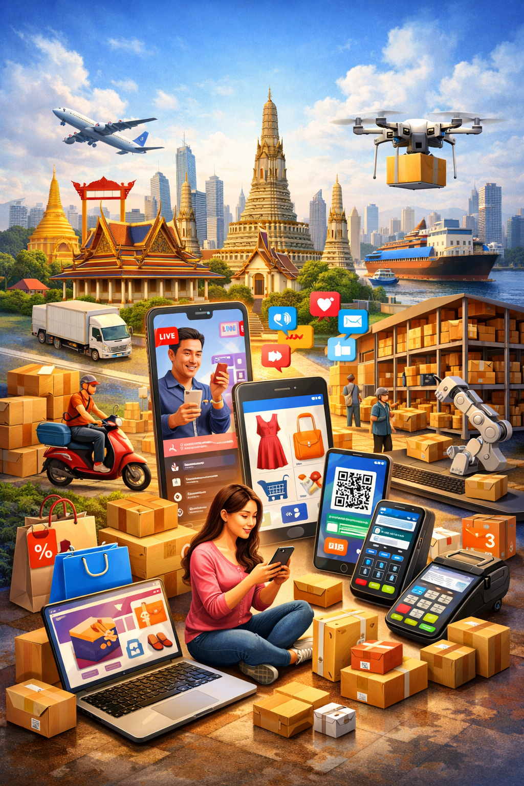 ทำความเข้าใจภาคอีคอมเมิร์ซของประเทศไทย: การเติบโตอยู่ที่ไหน และอะไรทำให้ตลาดนี้ยาก