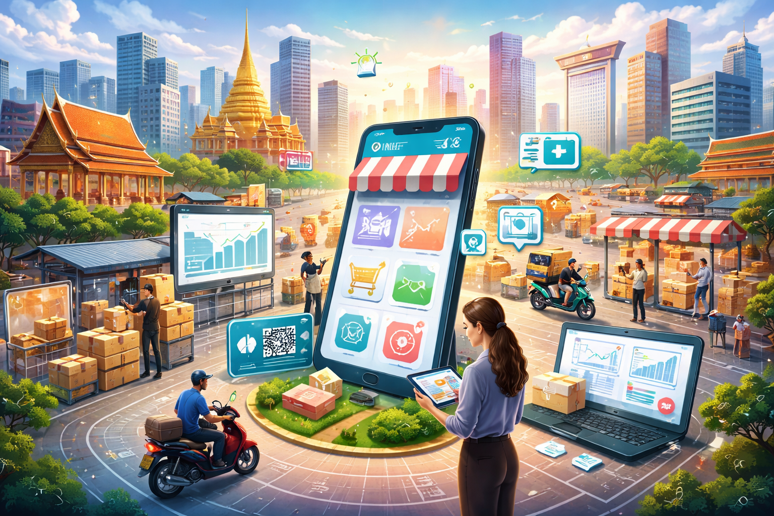 กระแสดิจิทัลไลเซชันในภาคค้าปลีกของประเทศไทย และบทบาทที่ขยายตัวของสตาร์ทอัพเทคโนโลยี