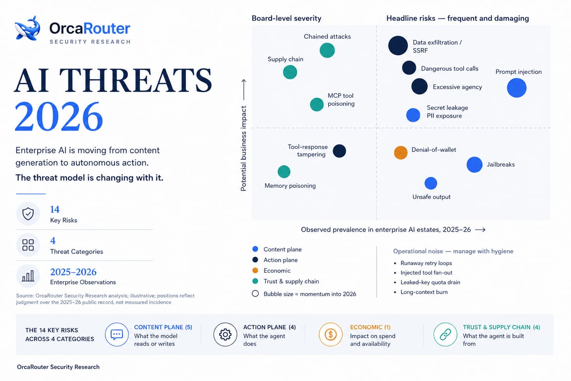 ในปี 2025 AI กลายเป็นพื้นผิวการโจมตี ในปี 2026 OrcaRouter ทำให้การป้องกันเป็นของฟรี